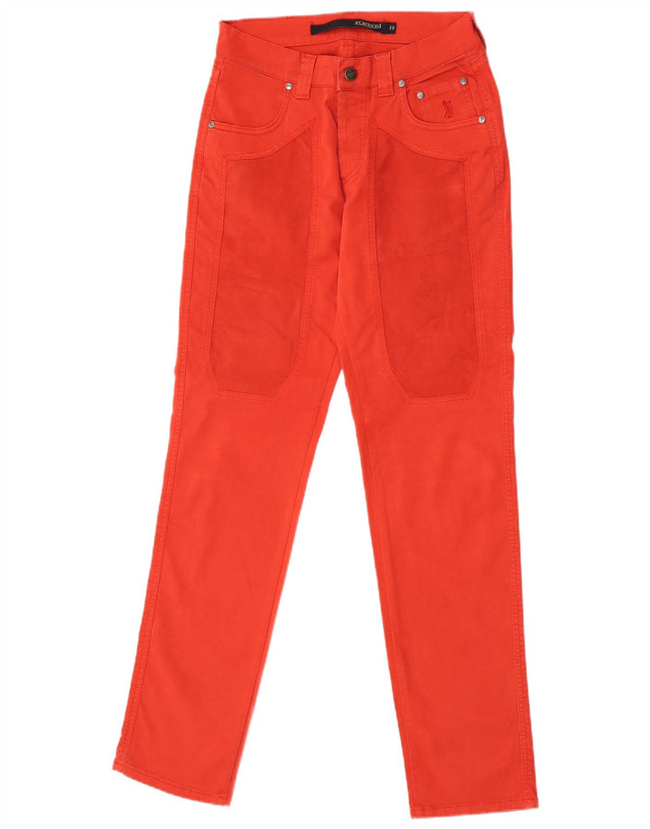Jeckerson Jean Slim Femme W30 L32 Rouge Coton