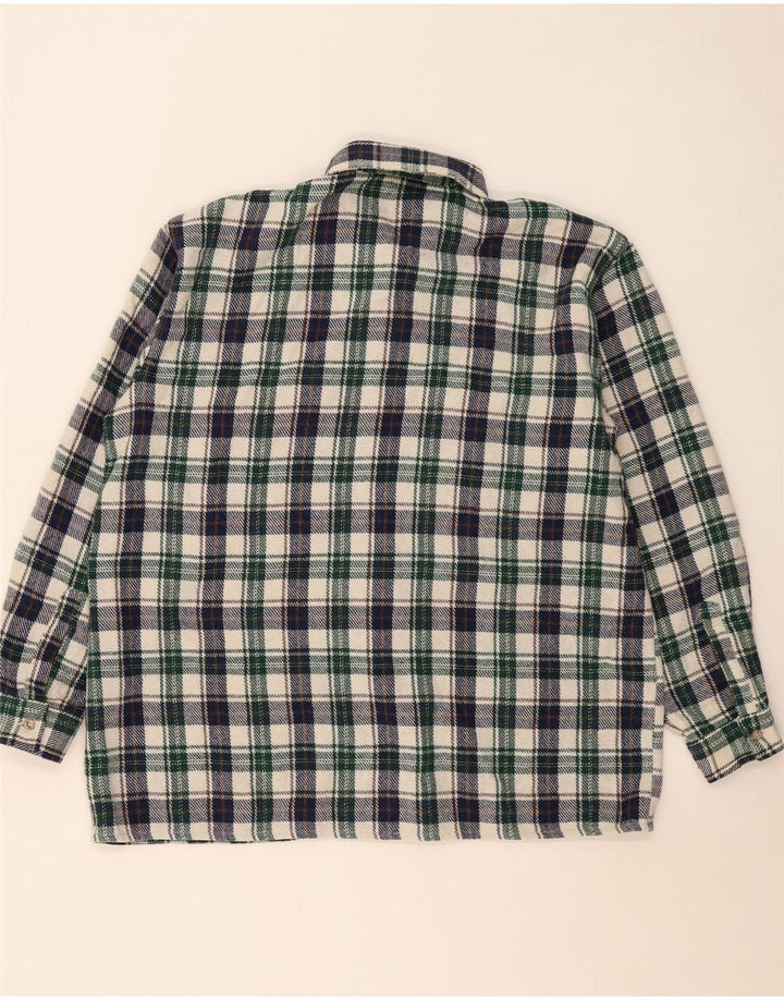 Chemise en flanelle homme vintage XL carreaux multicolores
