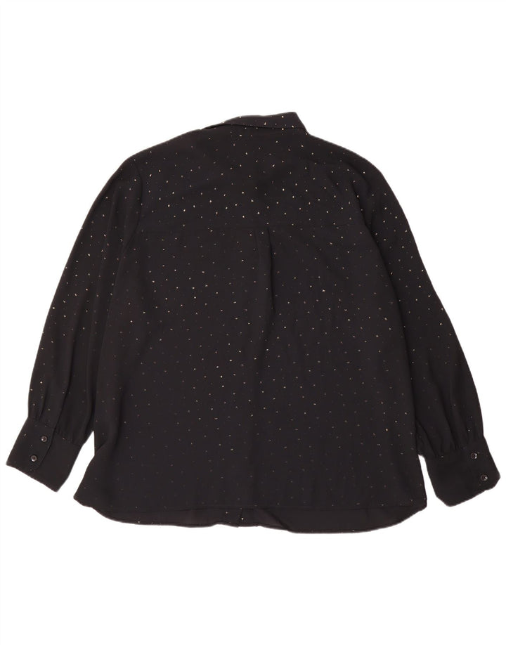 Marks & Spencer Chemisier pour femme UK 24 4XL Noir à pois en polyester