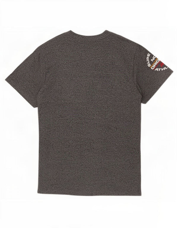 Superdry T-Shirt Graphique Homme Large Gris Colorblock
