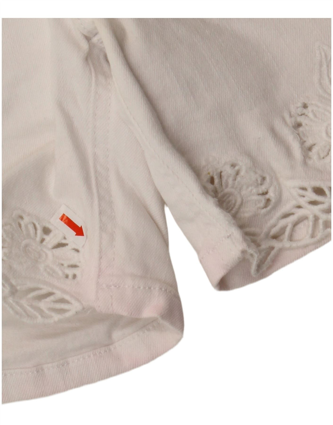 TOMMY HILFIGER Womens Denim Shorts W28 Medium White Cotton Vintage Tommy Hilfiger and Second-Hand Tommy Hilfiger from Messina Hembry 