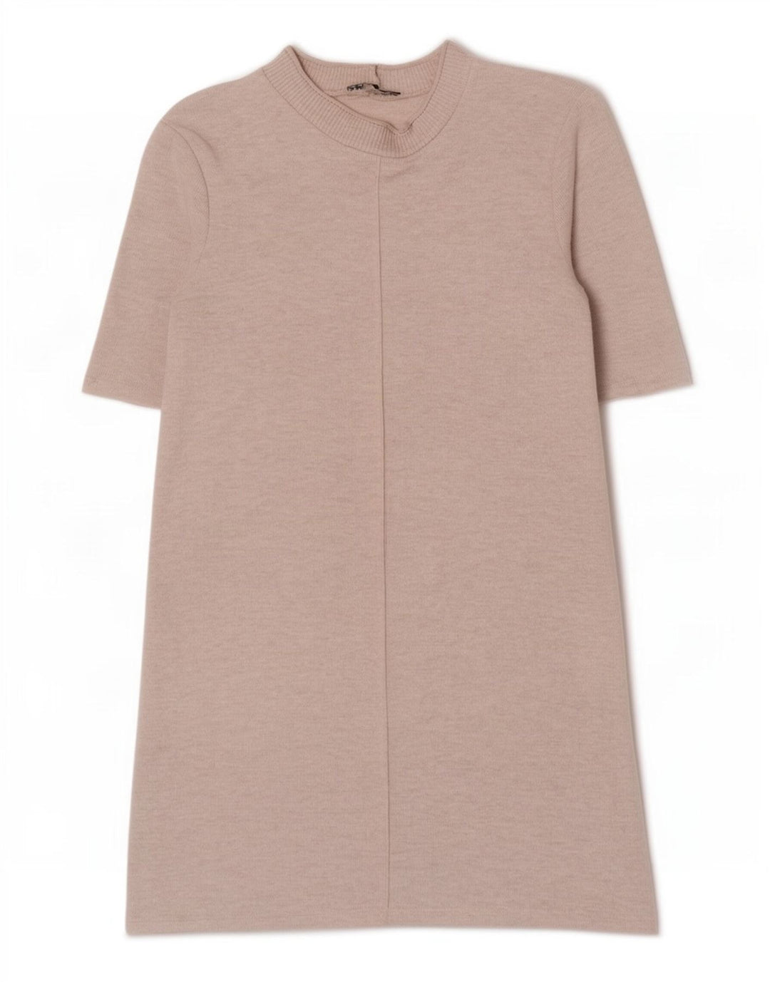 Zara Robe droite pour femme UK 44 Polyester moucheté beige moyen