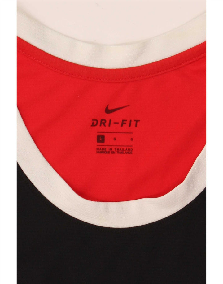 Nike Hommes Dri Fit Graphic Débardeur Large Noir Colorblock