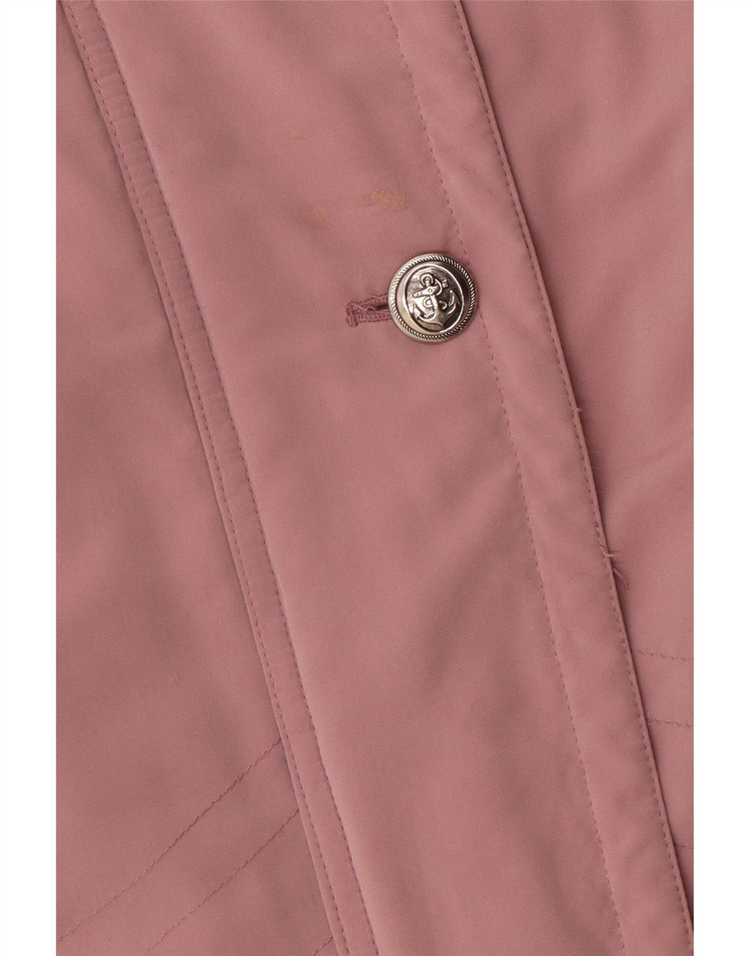 vintage Femme Coupe-vent surdimensionné Manteau EU 42 Grand Polyester Rose