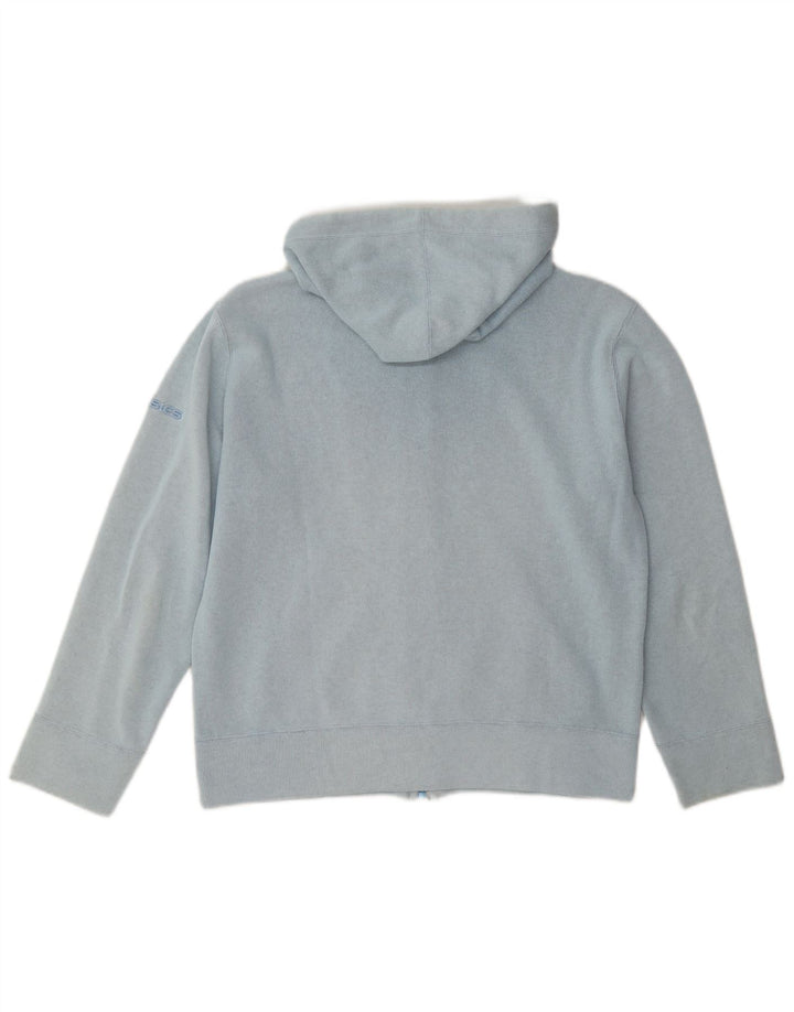 Asics Sweat à capuche zippé pour femme UK 14 Bleu moyen