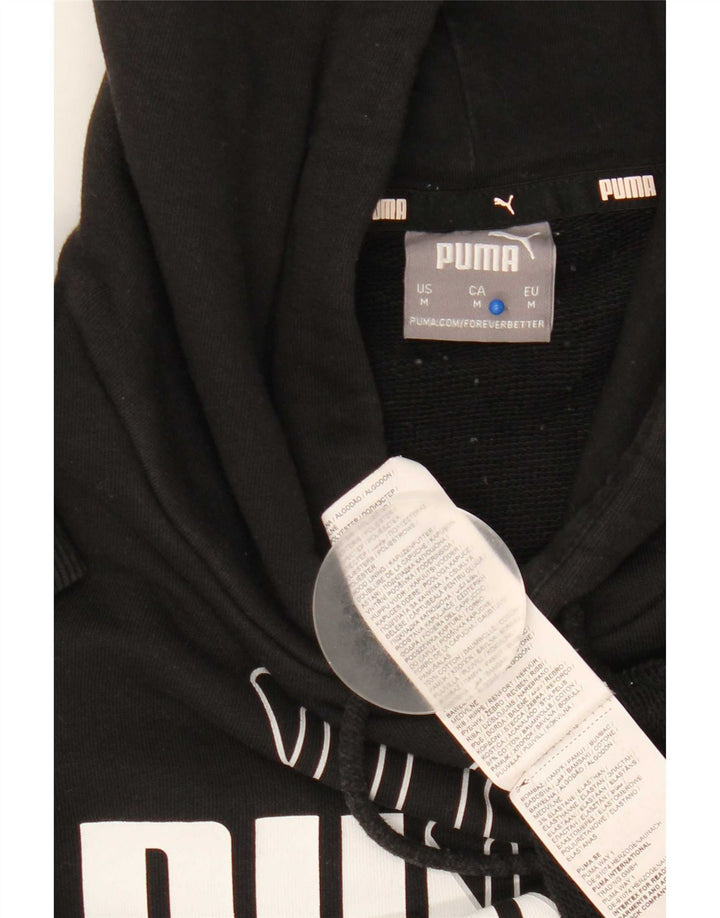 Puma Pull à Capuche Graphique Homme Noir Moyen Coton