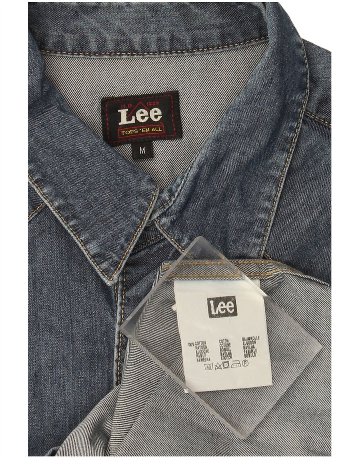 Lee Chemise en Jean Homme Bleu Moyen Coton