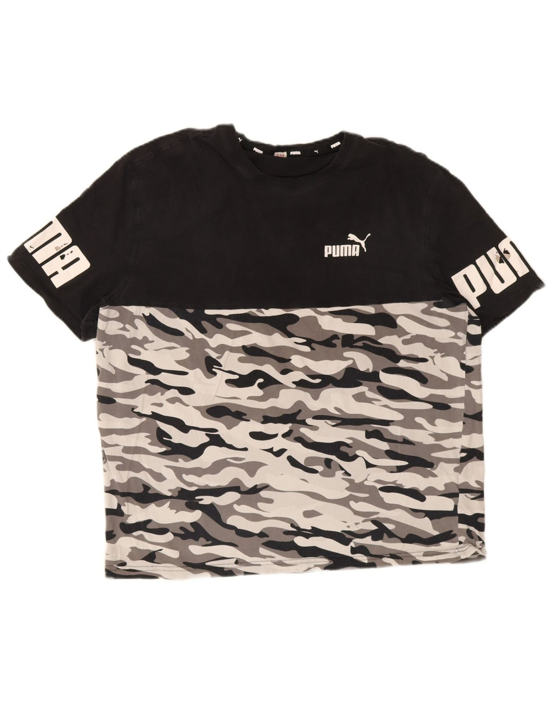 Puma Tee-Shirt Graphic Homme Noir Camouflage