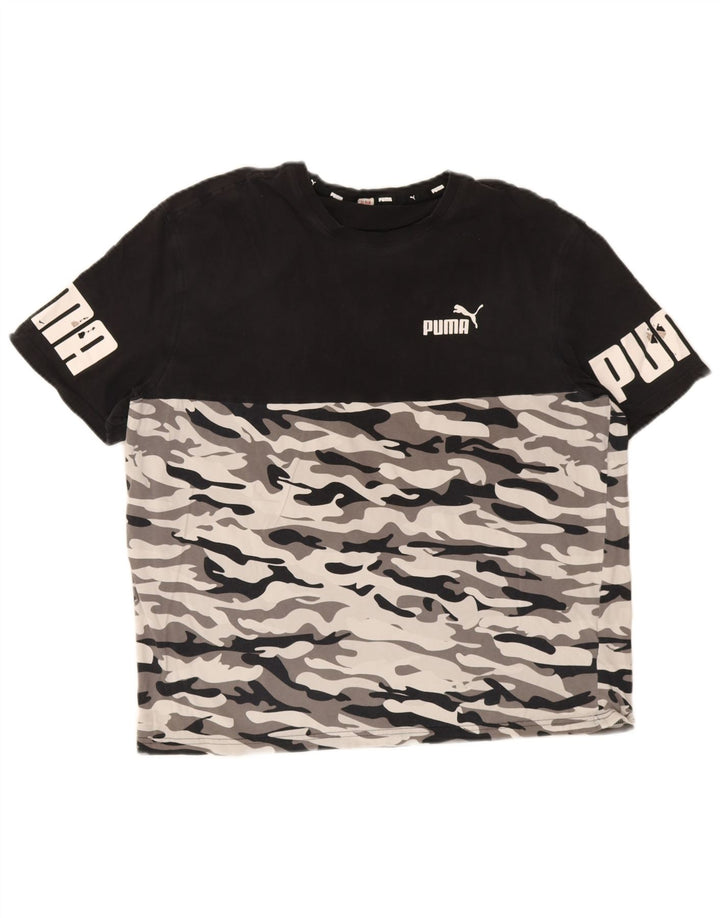 Puma Tee-Shirt Graphic Homme Noir Camouflage