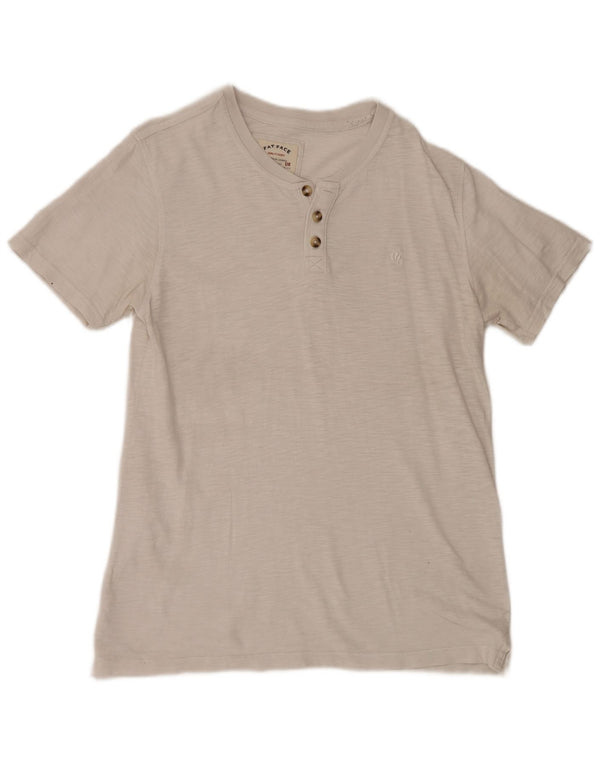 Fat Face T-Shirt Homme Haut Moyen Blanc Moucheté