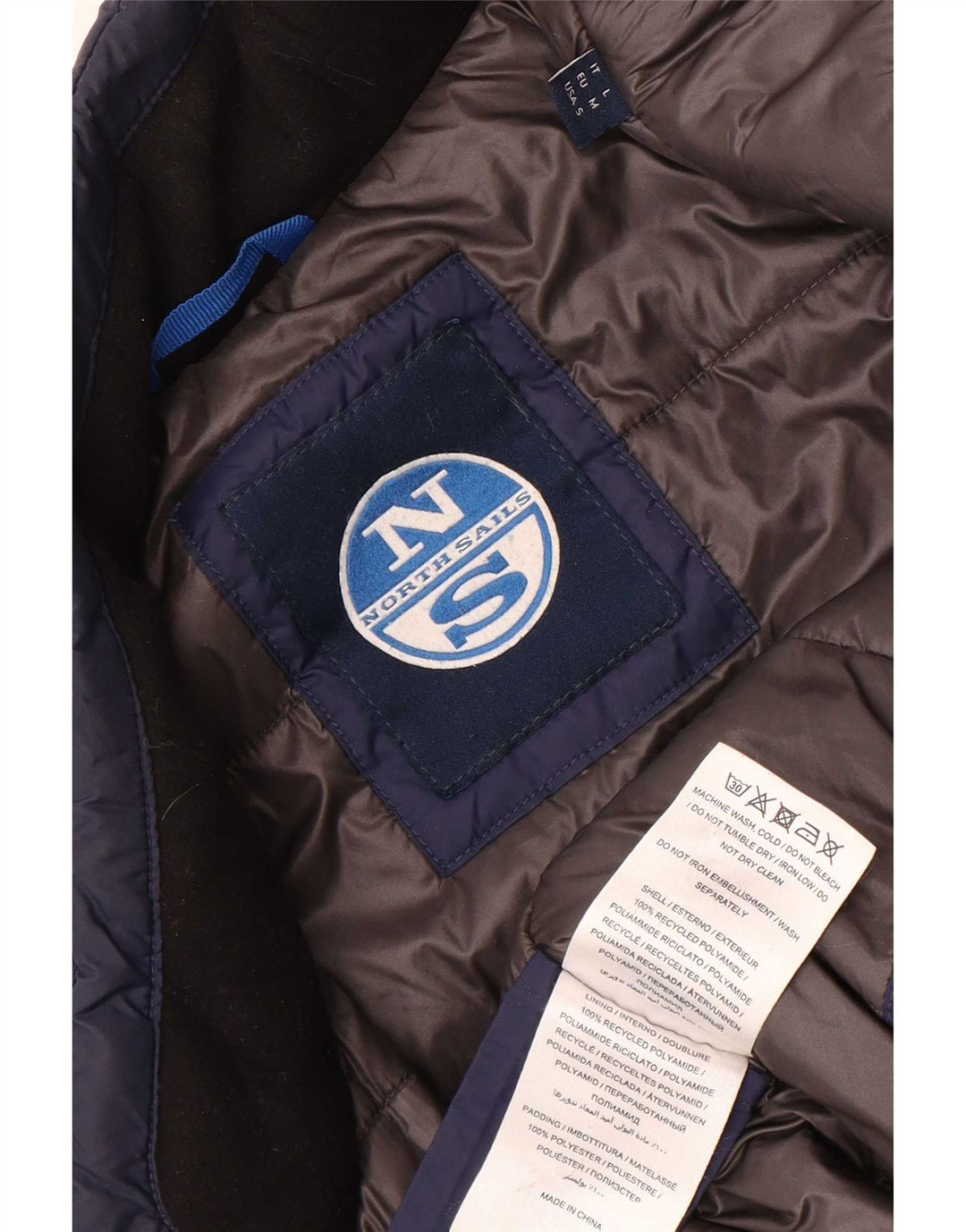 North Sails Veste Bomber Homme UK 38 Medium Bleu Marine Polyamide
