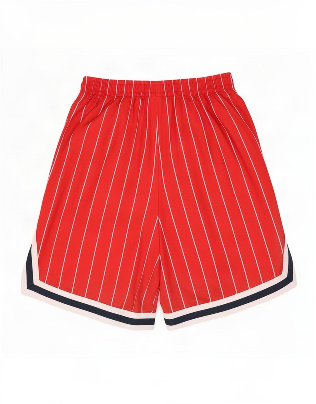 Karl Kani Short de sport pour homme Petit polyester rayé rouge