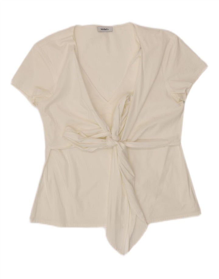 MAX & CO. Chemisier pour femme UK 12 Medium Blanc