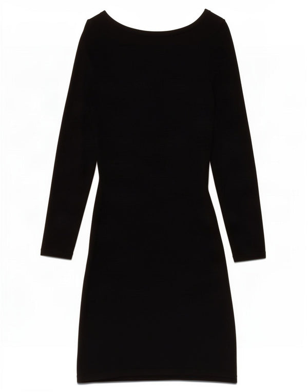 Desigual Robe fourreau graphique pour femme UK 12 Medium Noir Géométrique