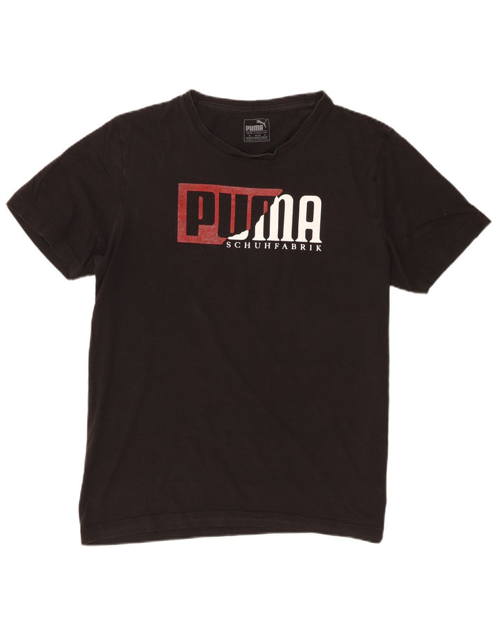 Puma T-Shirt Graphique Homme Noir Moyen Coton