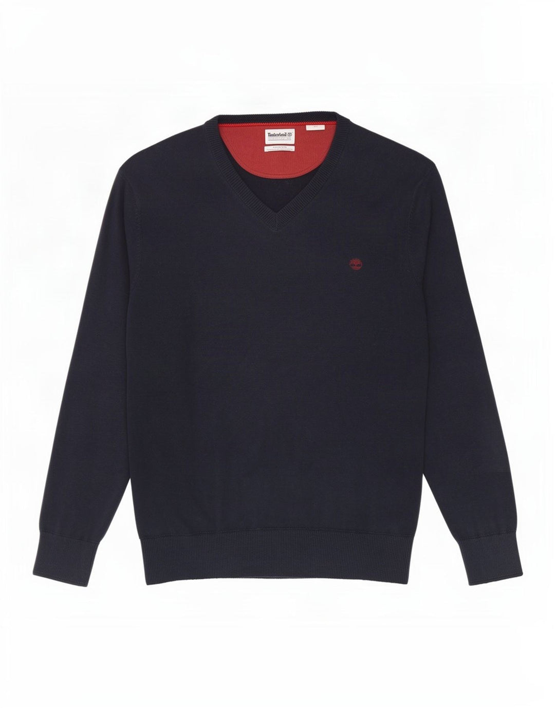 Timberland Pull Col V Homme Bleu Marine Moyen Coton