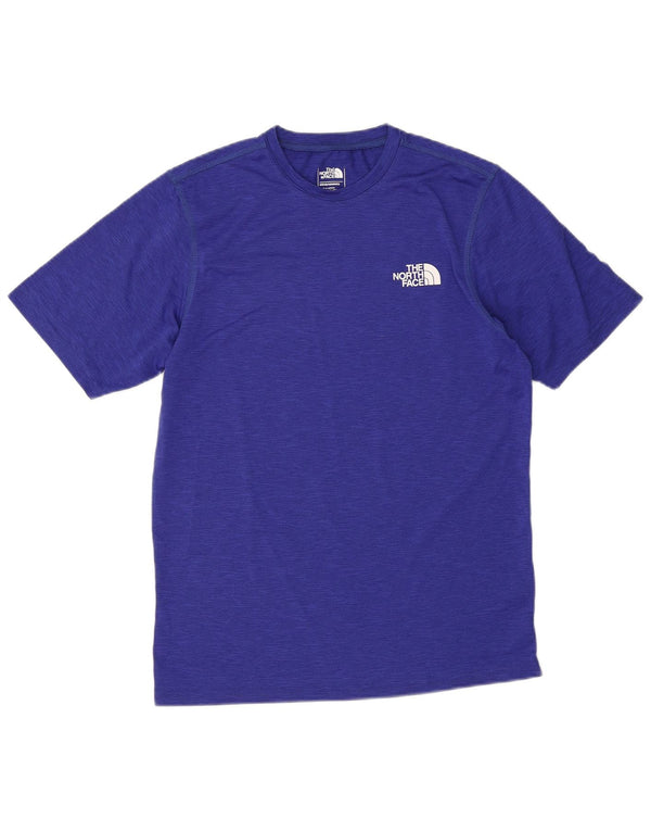 The North Face T-Shirt Homme Haut Petit Bleu Moucheté Polyester