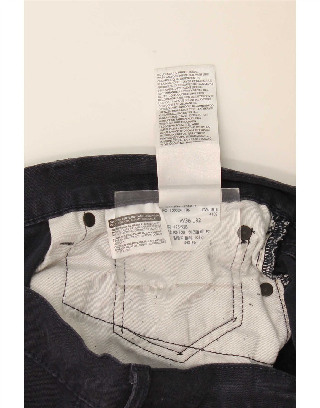 Levi's Jean Slim 511 Homme Bleu Marine W36 L29 Coton