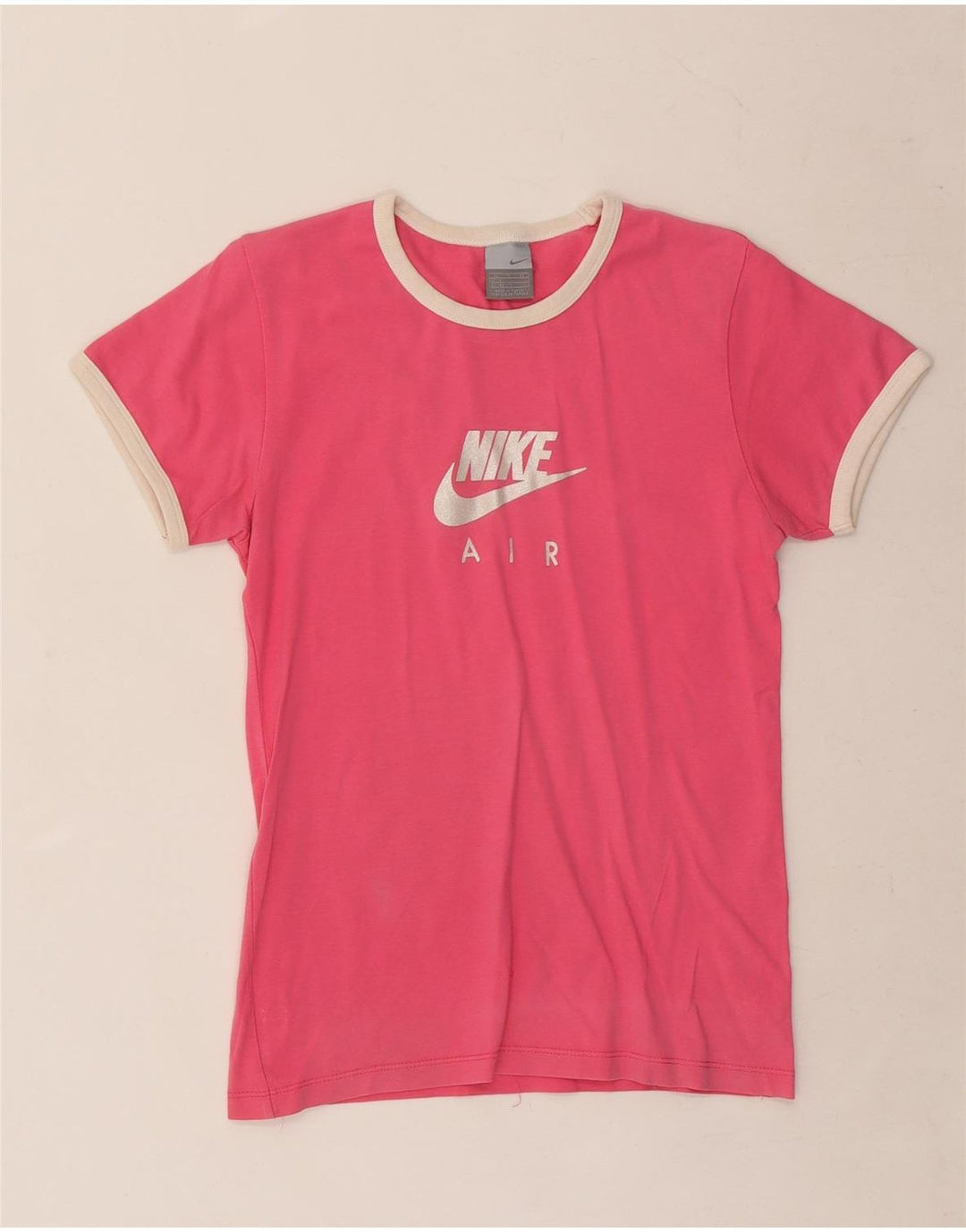NIKE Haut Fille Air Graphic T-Shirt 15-16 ans XL Rose Coton