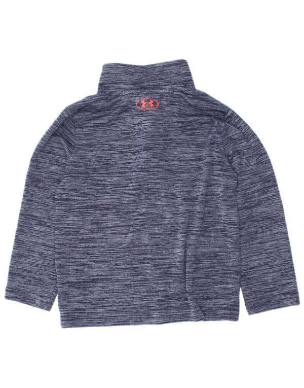 Under Armour Haut 1/4 zippé à manches longues pour bébé fille 18-24 mois Bleu moucheté