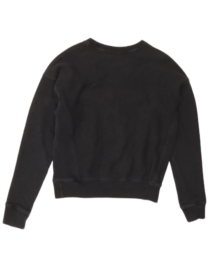 Champion Sweat-shirt court surdimensionné pour femme UK 6 XS Noir