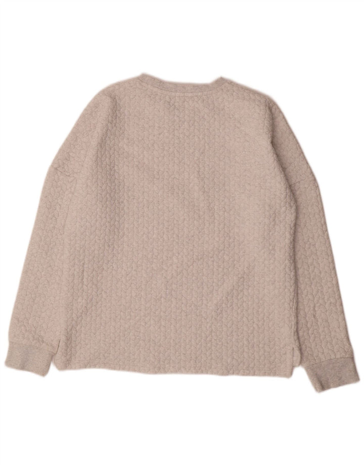 Animal Femme Coupe Ample Sweat Pull UK 10 Petit Blanc Cassé Polyester