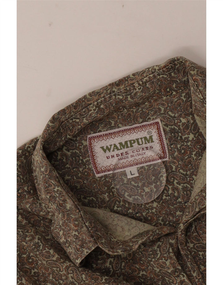Wampum Chemise Homme Grand Kaki Paisley