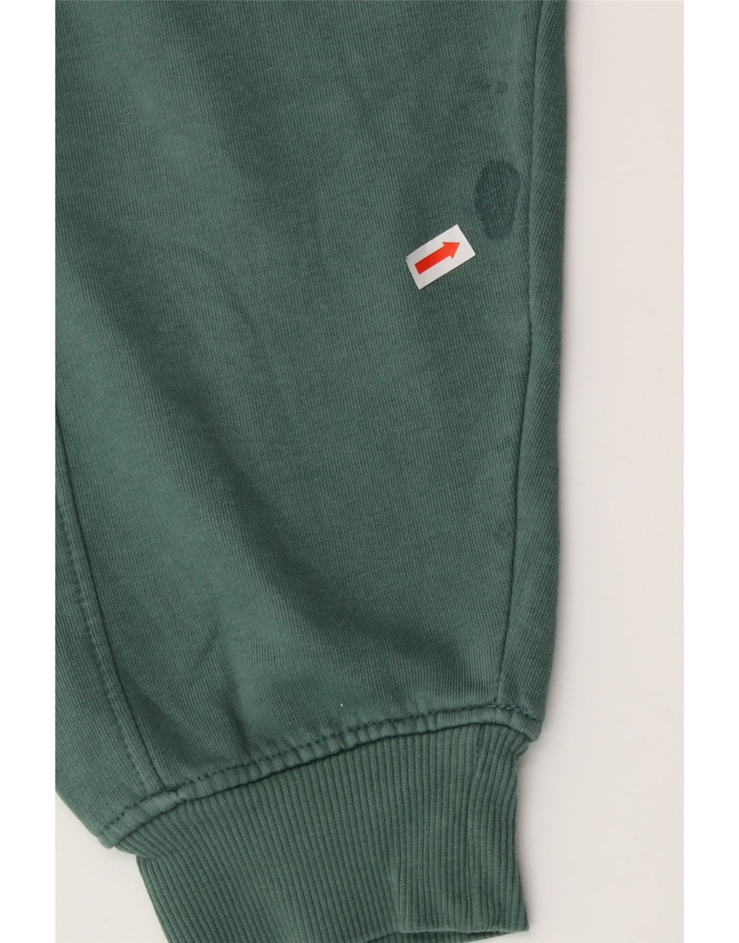 ZARA Femme Crop Sweatshirt Jumper UK 14 Vert Moyen