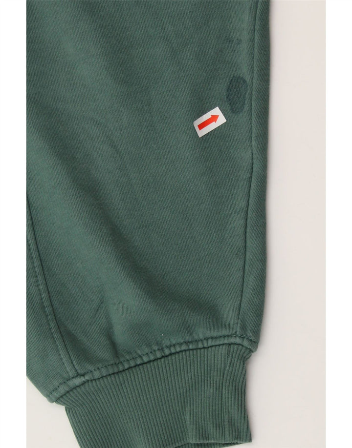 ZARA Femme Crop Sweatshirt Jumper UK 14 Vert Moyen