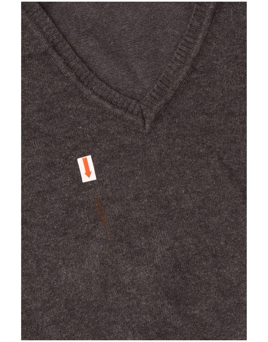 Zara Pull col V pour garçon 7-8 ans Petit Gris Coton