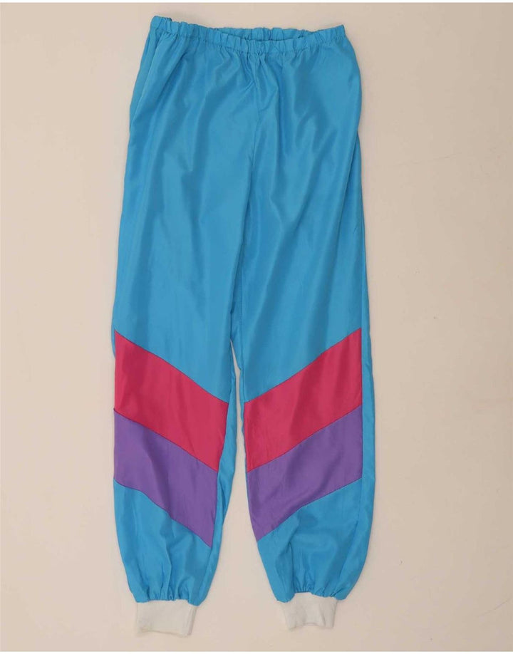 Vintage Survêtement complet pour homme Large Bleu Colorblock Polyester