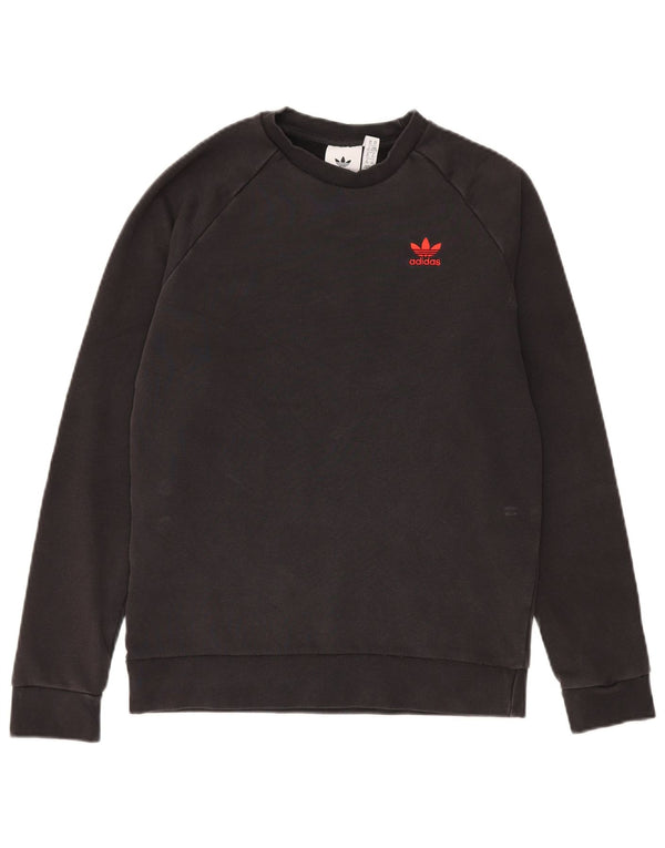 Adidas Mens Sweatshirt Jumper XS Noir Coton
