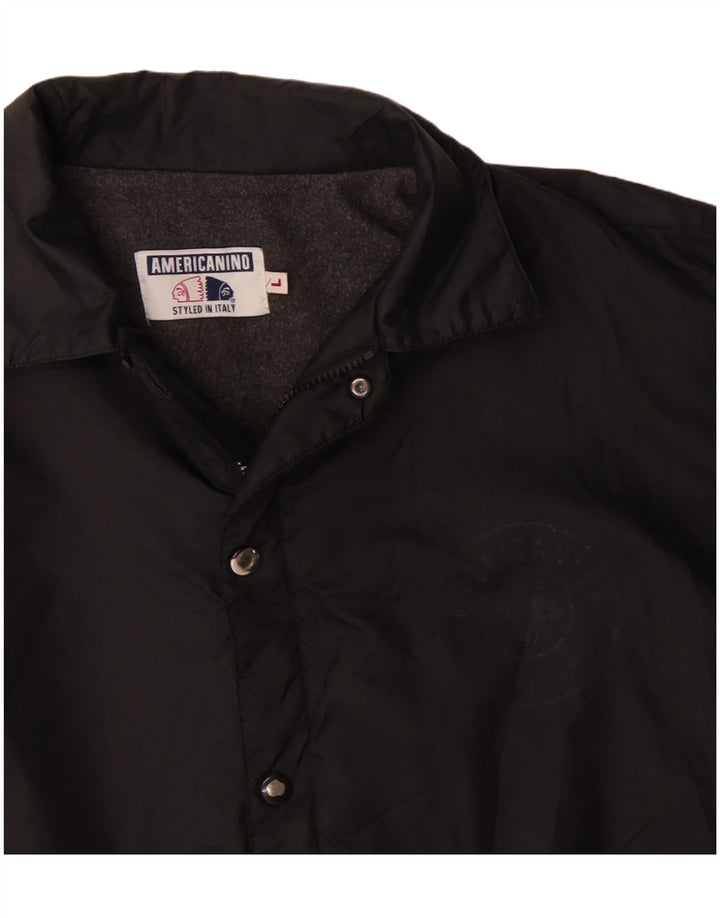 Americanino Veste coupe-vent pour homme UK 40 Large Noir