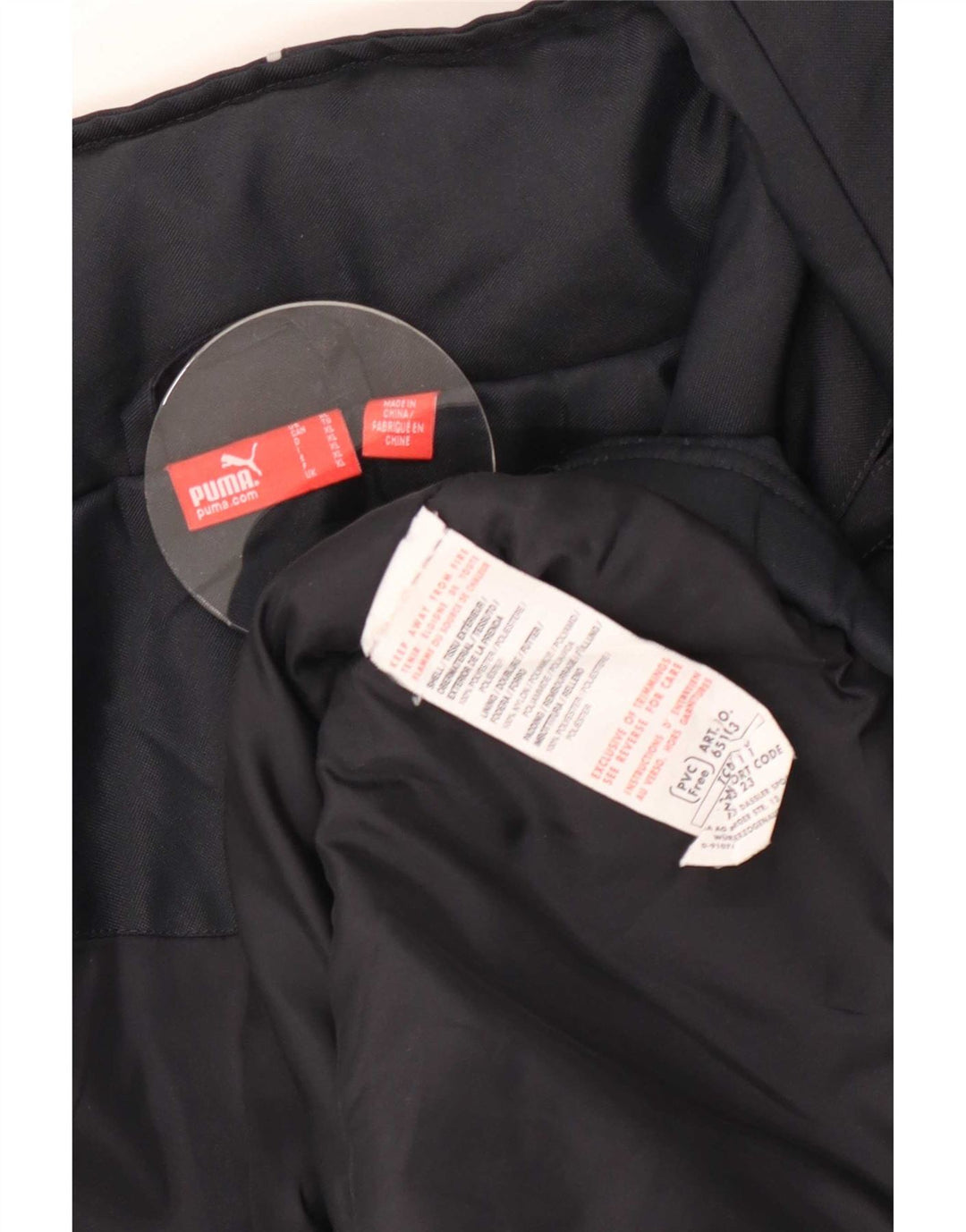 Puma Imperméable à capuche pour homme UK 42 XL Bleu marine Polyester
