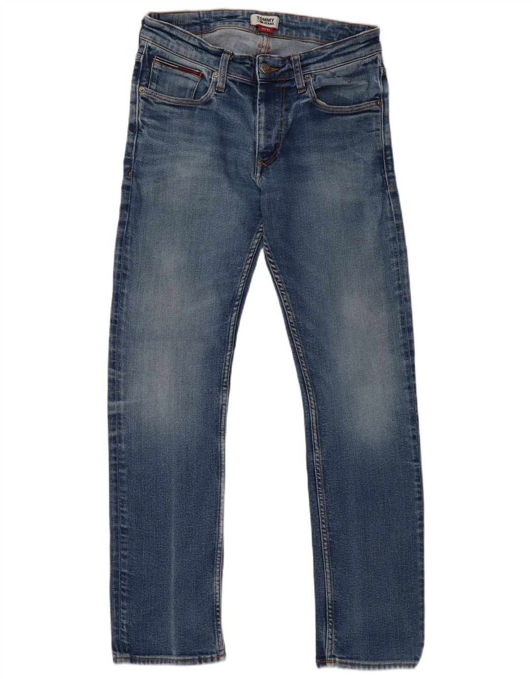 TOMMY HILFIGER Jean Droit Homme W32 L32 Bleu Coton