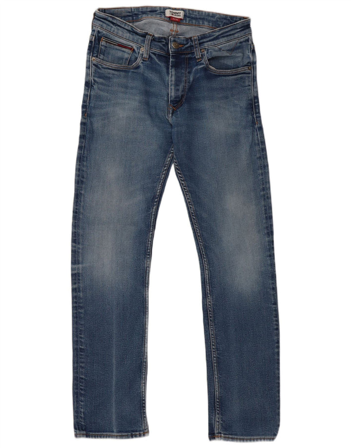 TOMMY HILFIGER Jean Droit Homme W32 L32 Bleu Coton