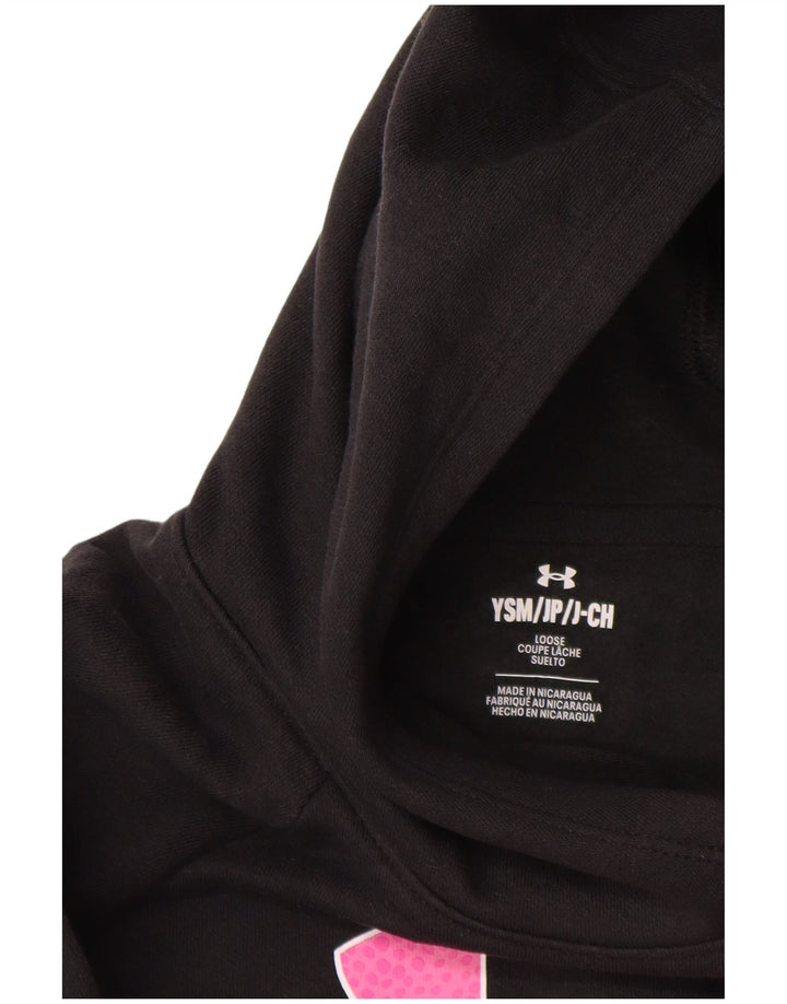 UNDER ARMOUR Pull à capuche graphique pour fille 7-8 ans Petit Noir Coton