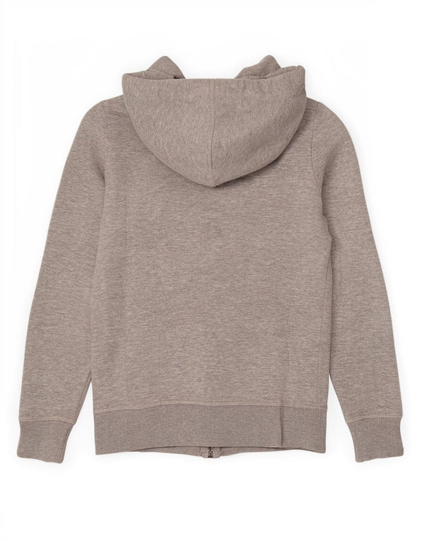 Diesel Pull à capuche zippé pour femme UK 4 XS Gris Polyester