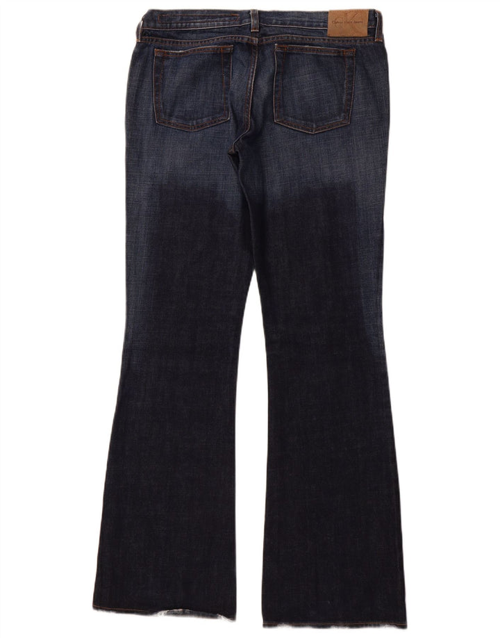 CALVIN KLEIN Jean Bootcut Femme W32 L33 Bleu Marine Coton