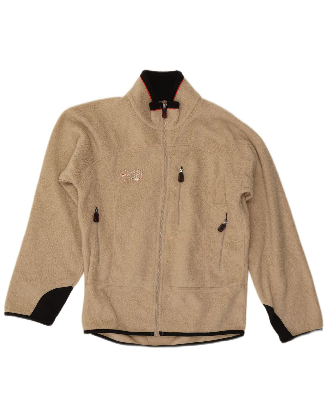 Fila Veste polaire homme UK 36 Small Beige Polyester