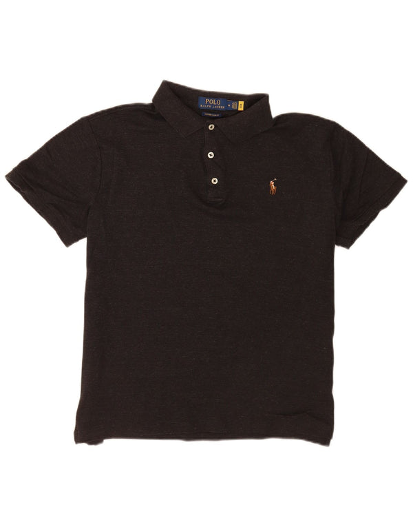 Polo Ralph Lauren Chemise Slim Fit personnalisée pour hommes en coton gris moyen