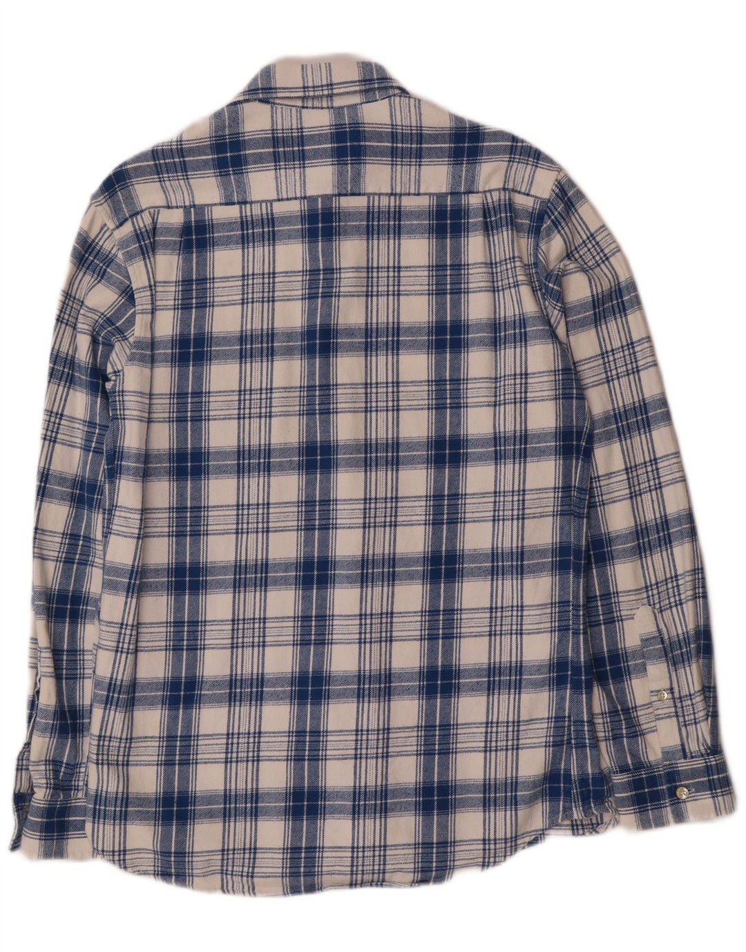 Jack Wills Chemise en flanelle pour homme en coton à carreaux bleu moyen