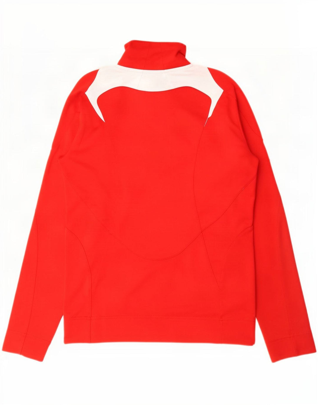 Adidas Veste de survêtement pour femme UK 10 Petit Rouge Colorblock Polyester