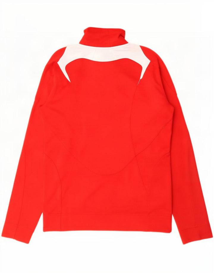 Adidas Veste de survêtement pour femme UK 10 Petit Rouge Colorblock Polyester