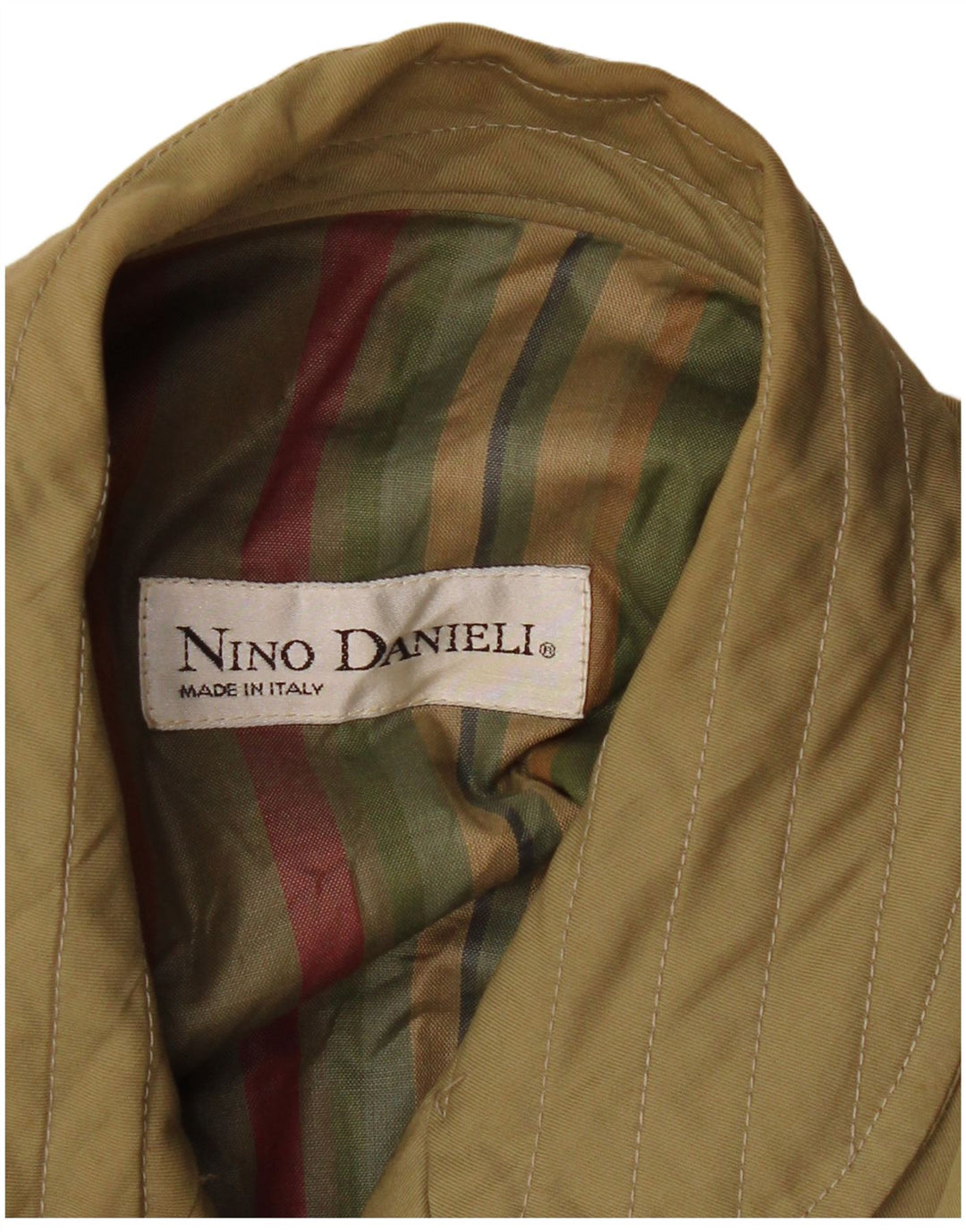 NINO DANIELI Veste Bomber Femme UK 16 Large Kaki Colourblock