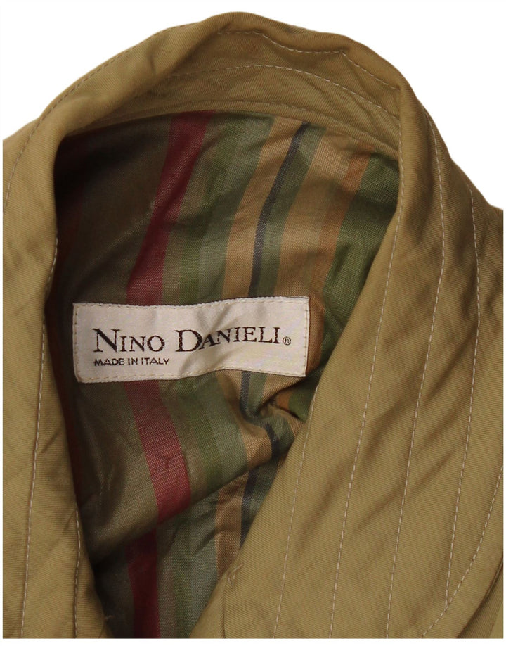 NINO DANIELI Veste Bomber Femme UK 16 Large Kaki Colourblock