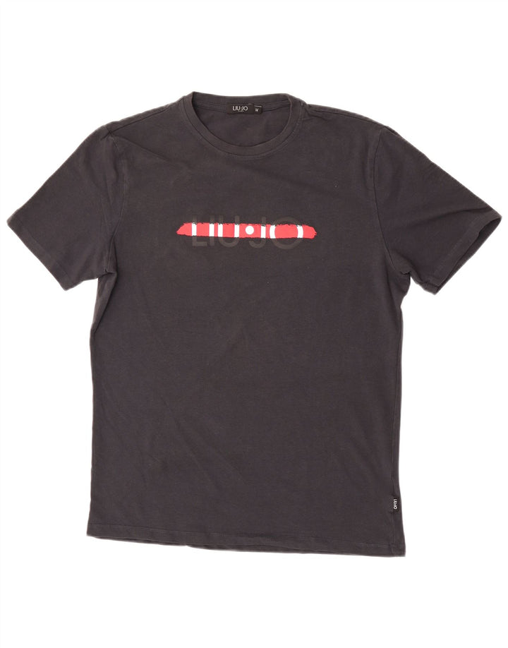 Liu Jo T-Shirt Graphique Homme Noir Moyen