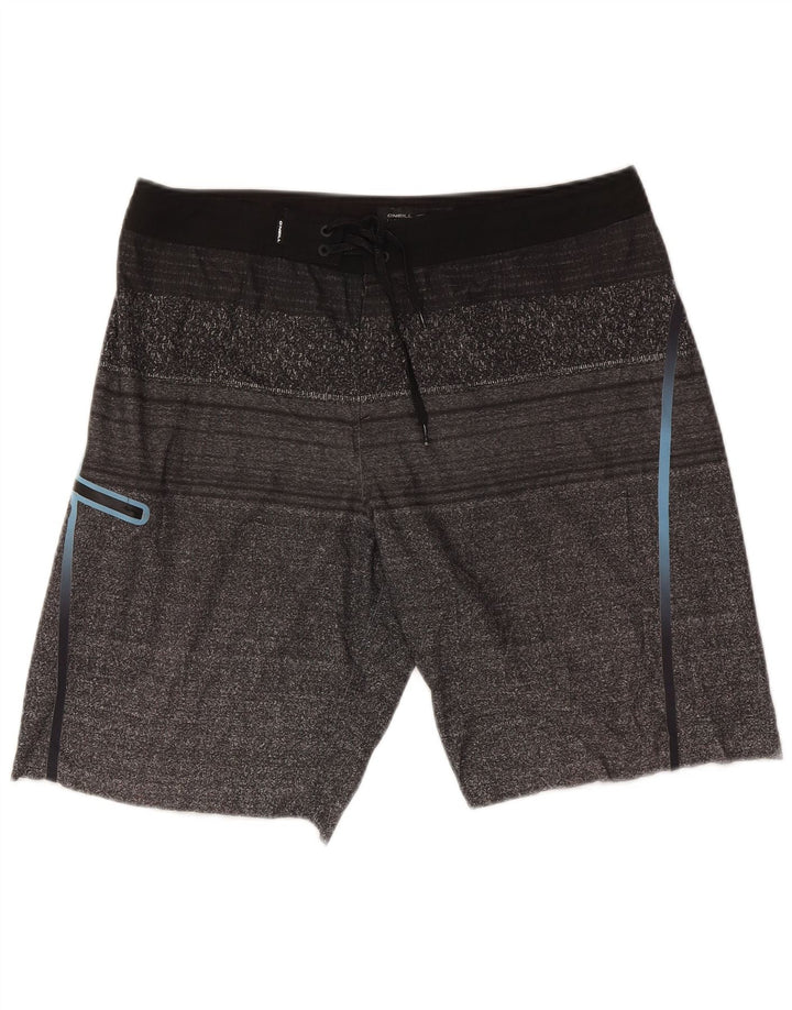 O'Neill Short de Bain Homme Large Gris Rayé Viscose