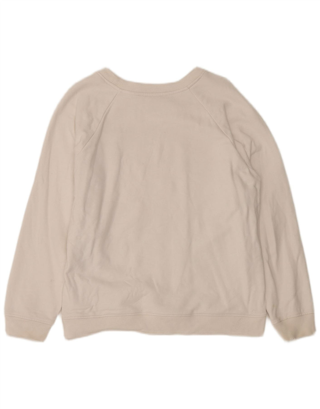 LEVI'S Womens Graphic Sweatshirt Jumper UK 14 Medium White Cotton