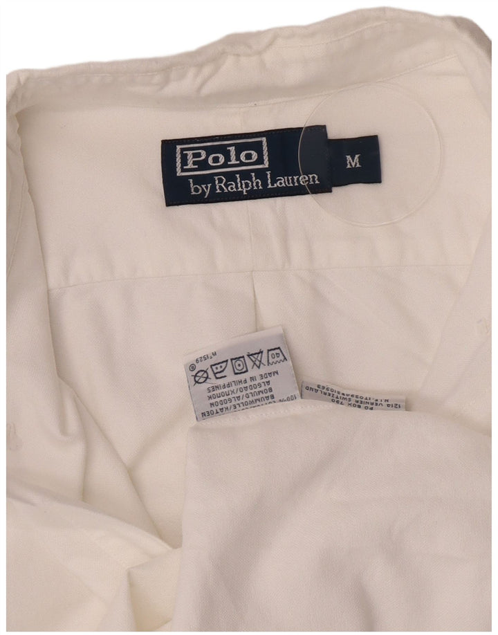 Polo Ralph Lauren Chemise Pull Graphique Homme Blanc Moyen Coton